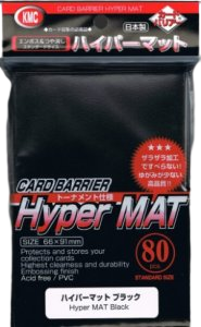 80 KMC Hyper mat Sleeves (Black)