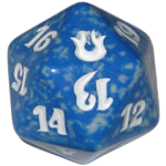 Born of the Gods: D20 Die (Blue)