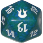 Born of the Gods: D20 Die (Green)