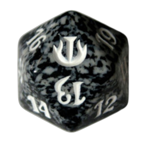 Journey into Nyx: D20 Die (Black)