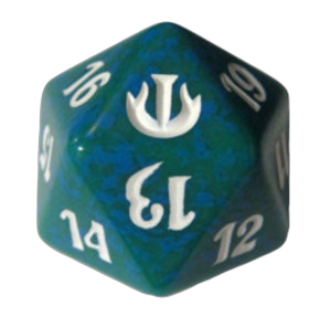 Journey into Nyx: D20 Die (Green)