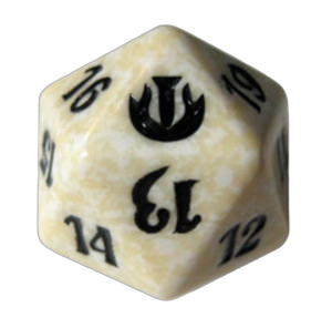 Journey into Nyx: D20 Die (White)