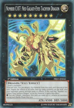 Number C107: Neo Galaxy-Eyes Tachyon Dragon (V.1 - Super Rare)