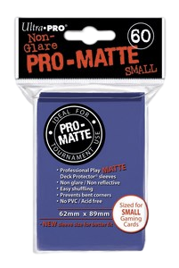 60 Small Ultra Pro Pro-Matte Sleeves (blue)