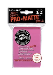 60 Small Ultra Pro Pro-Matte Sleeves (Bright Pink)