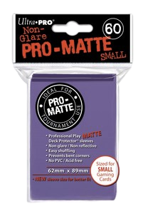 60 Small Ultra Pro Pro-Matte Sleeves (Purple)