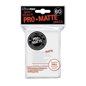 60 Small Ultra Pro Pro-Matte Sleeves (White)