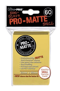 60 Small Ultra Pro Pro-Matte Sleeves (Yellow)