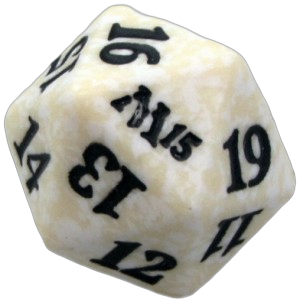 Magic 2015: D20 Die (White)