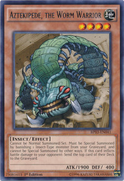 Aztekipede, the Worm Warrior (V.1 - Rare)