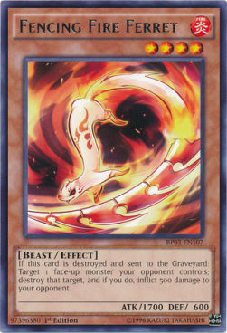 Fencing Fire Ferret (V.1 - Rare)