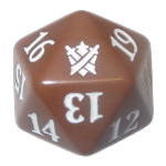 Khans of Tarkir: D20 Die (Brown)