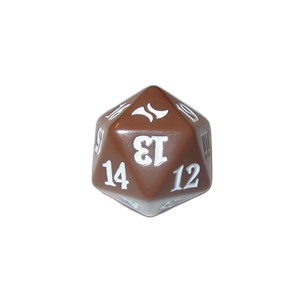 Fate Reforged: D20 Die (Brown)