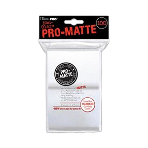 100 Ultra Pro Pro-Matte Sleeves (White)