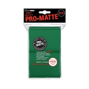 100 Ultra Pro Pro-Matte Sleeves (Green)