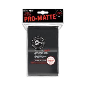 100 Ultra Pro Pro-Matte Sleeves (Black)