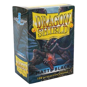 100 Dragon Shield Sleeves - Matte Black