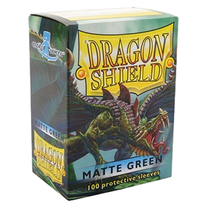 100 Dragon Shield Sleeves - Matte Green