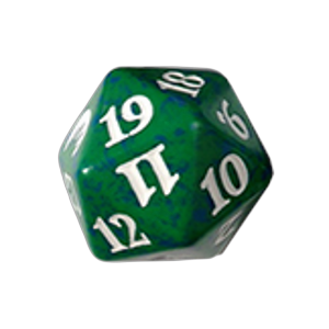 Magic Origins: D20 Die (Green)