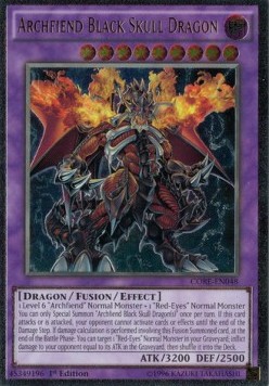 Archfiend Black Skull Dragon (V.2 - Ultimate Rare)