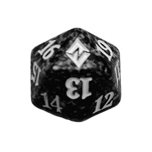 Battle for Zendikar: D20 Die (Black)