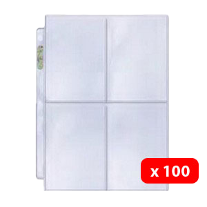 100 Ultra Pro Mini PLATINUM 4-Pocket Pages