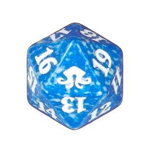 Eldritch Moon: D20 Die (Blue)