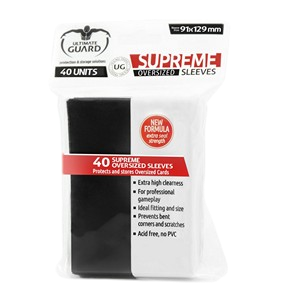 40 Ultimate Guard Supreme Oversized Sleeves (Black)