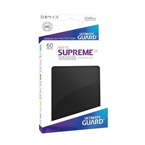 60 Ultimate Guard Supreme UX Matte Sleeves (Black)