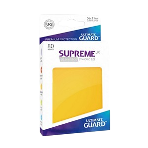 80 Ultimate Guard Supreme UX Sleeves (Yellow)