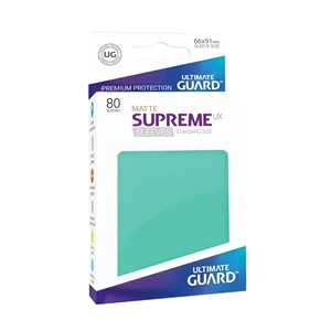 80 Ultimate Guard Supreme UX Matte Sleeves (Turquoise)