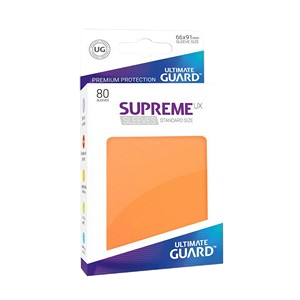 80 Ultimate Guard Supreme UX Sleeves (Orange)