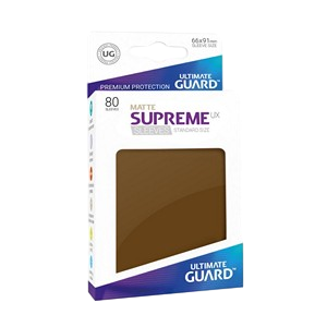 80 Ultimate Guard Supreme UX Matte Sleeves (Brown)