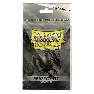 100 Dragon Shield Perfect Fit Sleeves - Smoke