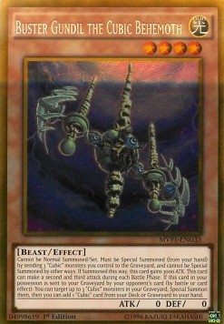 Buster Gundil the Cubic Behemoth (V.2 - Gold Rare)