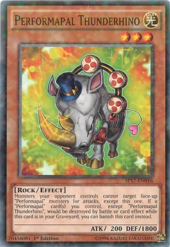 Performapal Thunderhino (V.2 - Starfoil Rare)