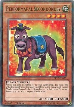 Performapal Secondonkey (V.2 - Starfoil Rare)