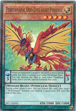 Performapal Odd-Eyes Light Phoenix (V.2 - Starfoil Rare)