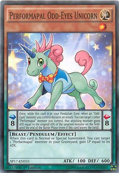 Performapal Odd-Eyes Unicorn (V.1 - Common)