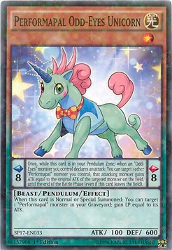 Performapal Odd-Eyes Unicorn (V.2 - Starfoil Rare)