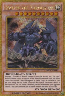 Obelisk the Tormentor (V.1 - Gold Secret Rare)