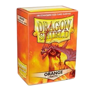 100 Dragon Shield Sleeves - Matte Orange