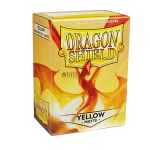 100 Dragon Shield Sleeves - Matte Yellow