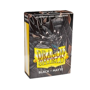 60 Small Dragon Shield Sleeves - Matte Black