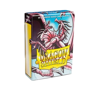 60 Small Dragon Shield Sleeves - Matte Pink