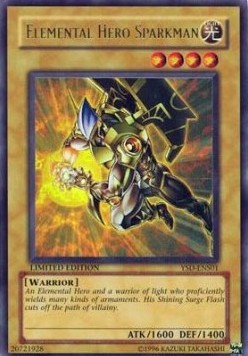 Elemental HERO Sparkman (V.2 - Ultra Rare)