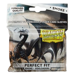 100 Dragon Shield Perfect Fit Sideloader Sleeves - Smoke