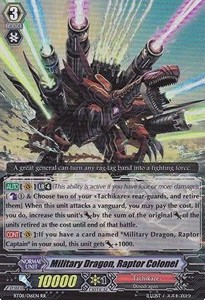 Military Dragon, Raptor Colonel [G Format] (V.2 - Double Rare)