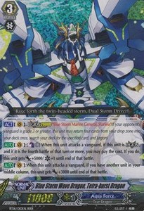 Blue Storm Wave Dragon, Tetra-burst Dragon [G Format] (V.2 - Triple Rare)