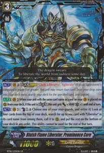 Bluish Flame Liberator, Prominence Core [G Format] (V.1 - Legion Rare)